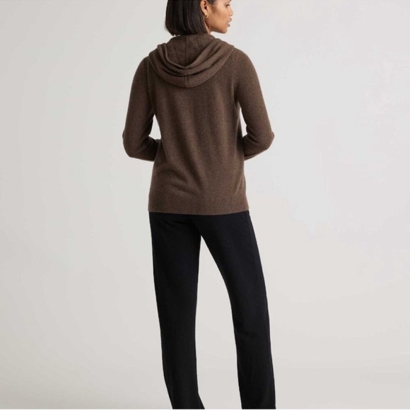 Quince Cashmere Full Zip Hoodie - Picture 3 of 6